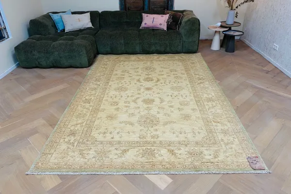 Handgemaakt vloerkleed uit Afghanistan 13480 295cm x 202cm