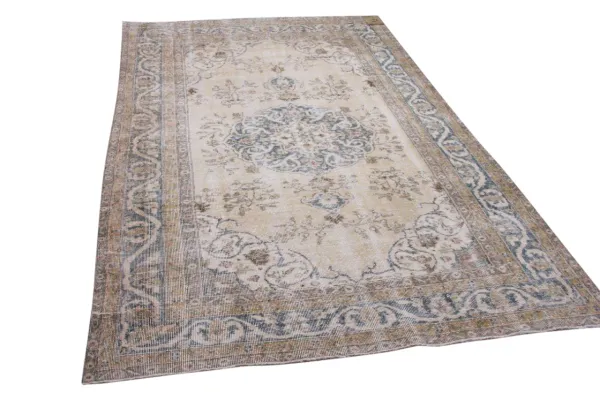Vintage vloerkleed beige 18986 270cm x 173cm