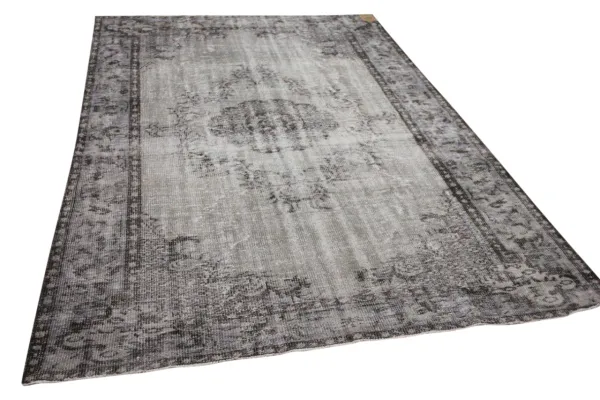 VERKOCHT Vintage vloerkleed grijs 22990 298cm x 190cm