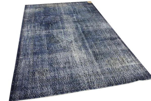 Vintage vloerkleed donkerblauw 23174 285cm x 175cm