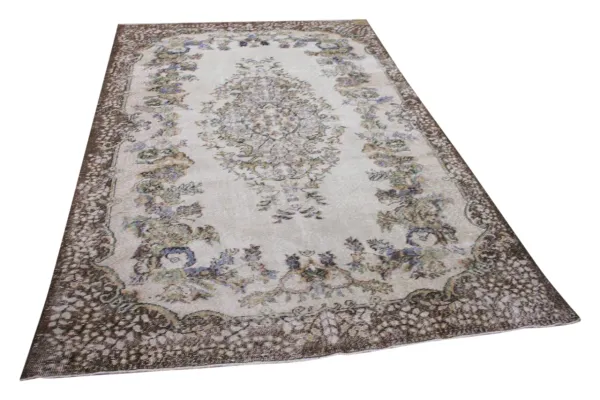 Vintage vloerkleed beige 24334 307cm x 189cm