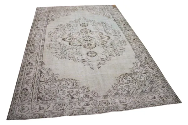 Vintage vloerkleed groen 27873 290cm x 196cm