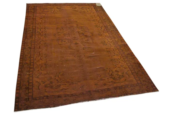 Vintage vloerkleed bruin 34331 260cm x 164cm