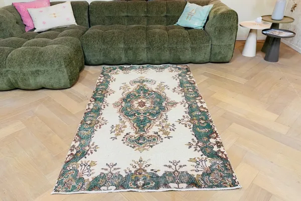 Vintage vloerkleed 34665 195cm x 115cm