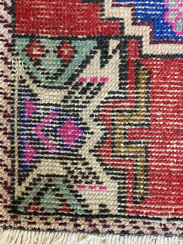 SALE Vintage vloerkleed 71208 84cm x 47cm