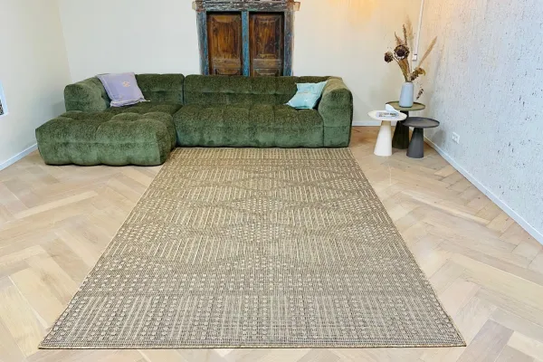 Jute-Look Flachgewebe-Teppich Nr. 8673, in verschiedenen Größen erhältlich