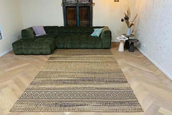 Flachgewebter Teppich in Jute-Optik, Nr. 8761, in verschiedenen Größen erhältlich