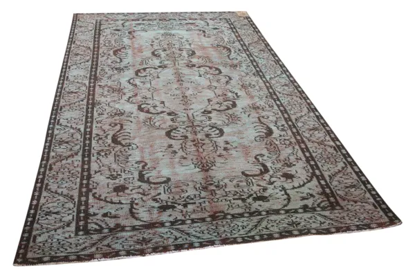 Vintage vloerkleed groen 9794 283cm x 170cm