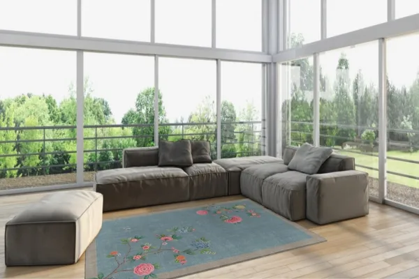 Vloerkleed Good Morning by Pip light blue  