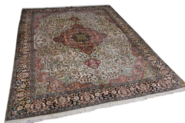 VERKOCHT Zijde vloerkleed, nr14790, 365cm x 275cm