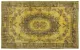 Vintage vloerkleed geel 14003 273cm x 168cm kleed heeft een vlek