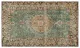 Vintage vloerkleed met groen en geel 18224 277cm x 165cm