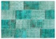 patchwork vloerkleed turquoise nr.20642 231cm x 161cm 