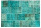 patchwork vloerkleed turquoise nr.20651 230cm x 161cm 