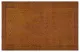 Vintage vloerkleed bruin 34331 260cm x 164cm