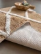 Badmat (groot) 16010 beige/wit 120cm x 80cm (VOORVERKOOP, leverbaar in juli)