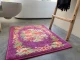 badmat rozenkelim paars (90cm x 70cm) nr 30 
