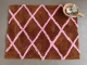 Badmat (groot) 16011 bruin/roze 120cm x 80cm (VOORVERKOOP, leverbaar in juli)