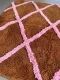 Badmat (groot) 16011 bruin/roze 120cm x 80cm (VOORVERKOOP, leverbaar in juli)