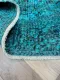Vintage blauw vloerkleed 36008 265cm x 159cm