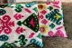 Ikat Velvet kussen wit met diverse kleuren 60cm x 40cm incl binnen kussen