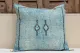 Sabra Kussen uit Marokko  blauw 45cm x 45cm incl vulling nr.95125