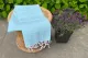 Hamamdoek licht turquoise 100% katoen (180cm x 100cm)