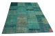 blauw patchwork vloerkleed 240cm x 170cm 