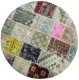 Patchwork op maat en kleur. Prijs € 200- per vierkante meter. (Rond ook mogelijk)
