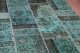 patchwork vloerkleed turquoise nr.20638 231cm x 162cm 