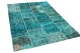 patchwork vloerkleed turquoise nr.20651 230cm x 161cm 
