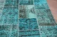 patchwork vloerkleed turquoise nr.20651 230cm x 161cm 