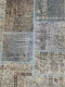 Sale patchwork vloerkleed blauw 10744 241cm x 170cm
