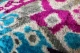 Ikat Velvet kussen blauw 60cm x 40cm incl binnen kussen 