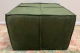 Sample Sale velvet poef groen 60cm x 60cm x 40cm