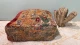 SALE Marokkaanse Poef nr.37400 60cm x 60cm x 25cm (gaatje, zie foto's) inclusief vulling!