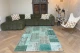 SALE patchwork vloerkleed groen nr.20765 230cm x 161cm 