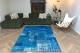 Patchwork vloerkleed, blauw, 240cm x 170cm