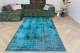 SALE Vintage vloerkleed turquoise 14991 266cm x 169cm