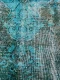 SALE Vintage vloerkleed turquoise 14991 266cm x 169cm