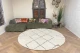 Rond beni ouarain vloerkleed 260cm doorsnee
