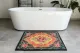 SALE Rozenkelim badmat zwart 90cm x 60cm showroom model