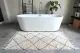 Badmat berber vloerkleed 150cm x 90cm, 100% katoen met antislip