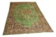 vintage vloerkleed groen 257cm x 166cm 