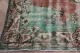 Vintage vloerkleed bruin met groen nr:18413 296cm x 173cm