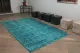 Vintage vloerkleed Turquoise  nr:14402 313cm x 190cm