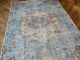 Vintage style vloerkleed blauw, geel nr.11230, in diverse maten verkrijgbaar
