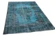 Vintage vloerkleed blauw 27996 261cm x 170cm