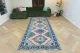 Vintage vloerkleed loper 56165 372cm x 142cm