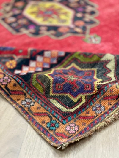 Vintage vloerkleed loper 77541 348cm x 150cm  